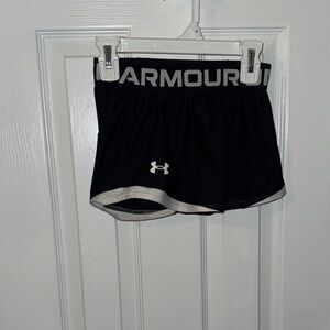 Under Armour Black Shorts with Gray Trim - Women's Athletic